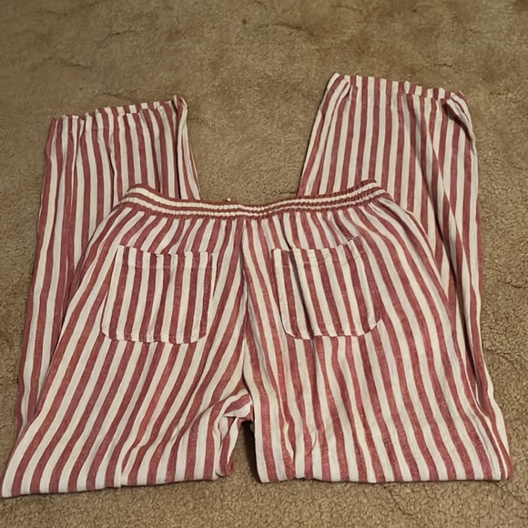 Old Navy size extra small white and red striped wide leg pants - Picture 7 of 7